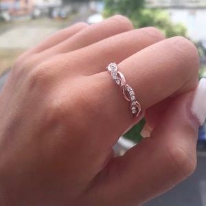 Rose Gold Twisted Wedding / Engagement Ring